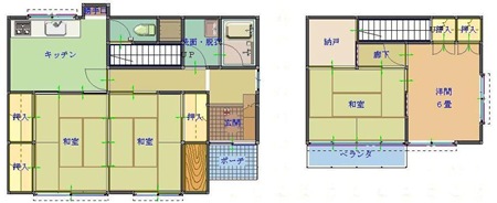 山津様間取り