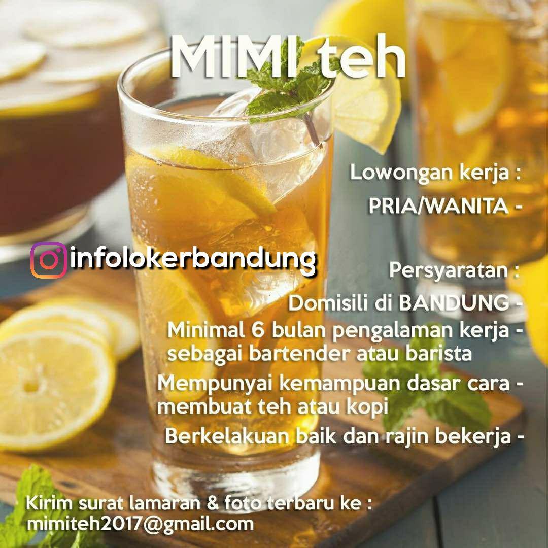 Lowongan Kerja Mimi Teh Bandung Desember 2017 - Info 
