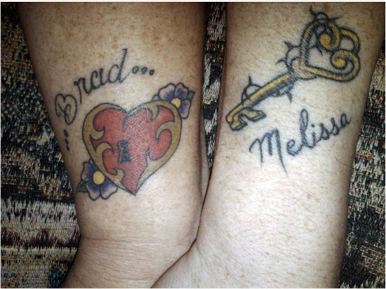 Check out these matchymatchy and coordinated couples' tattoos that show off