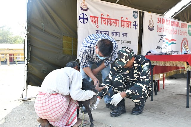 Veterinary Camp by 24 Bn SSB Rangia