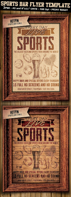  Sports Bar Flyer Template 3