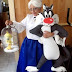 Disfraz casero Piolín, Silvestre y la abuela