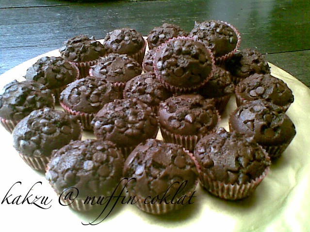 Resepi Triple Chocolate Muffins
