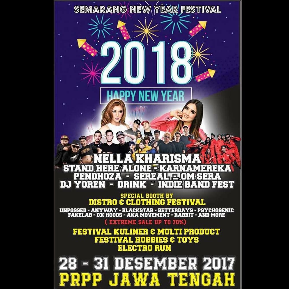 Daftar Acara Tahun Baru 2018 Di Semarang