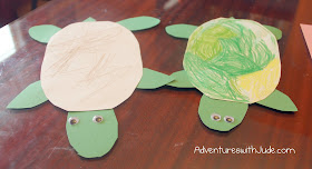 construction paper turtle craft