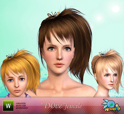 Newsea Dove Female Hairstyle by NewSea. Download at The Sims Resource 