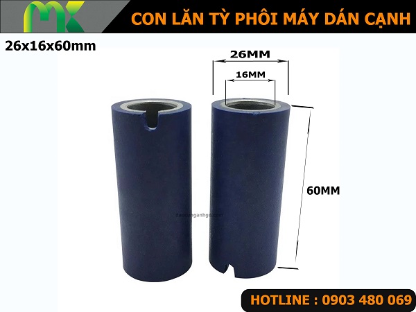 Con lăn tỳ phôi máy dán cạnh 26x16x60mm