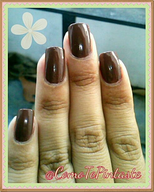 swatch esmalte marron dulce diallo carlota