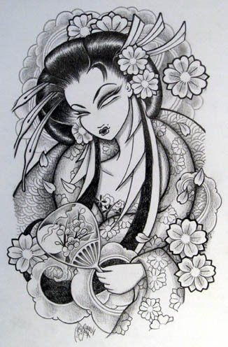 megan fox tattoos marilyn monroe 15 Arm Japanese Geisha Tattoo