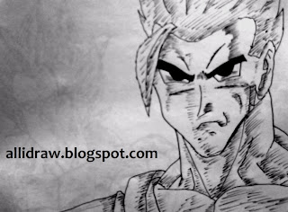 Teen Gohan Sketch by Maninder Pal Singh