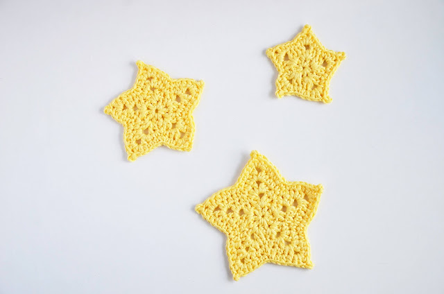 Crochet stars applique handmade by TomToy