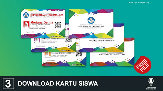 Gratis File Kartu Siswa : Download Kartu Pelajar Coreldraw Dan Illustrator