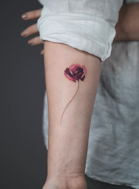 tatuagens de flores para as meninas