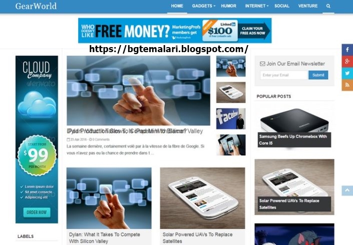 GearWorld Blogger Teması İndir
