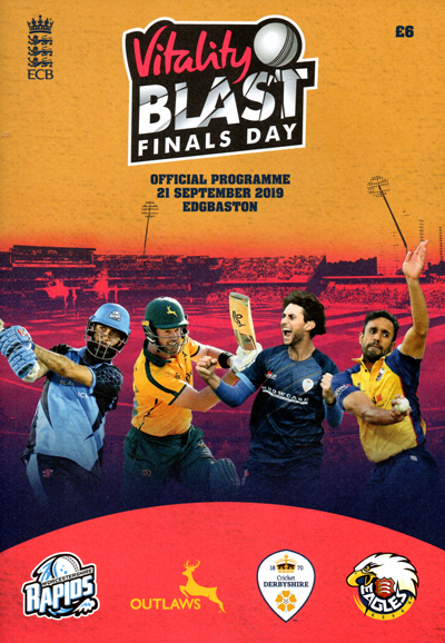 Vitality Blast Finals Day 2019 programme