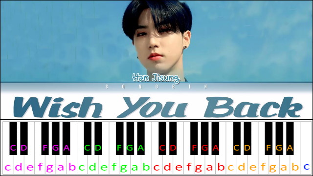 Wish You Back by HAN (Stray Kids) Piano / Keyboard Easy Letter Notes for Beginners