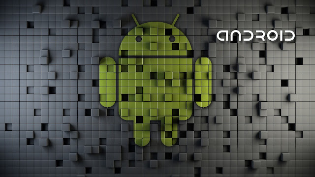 Android on Cubes HD Wallpaper