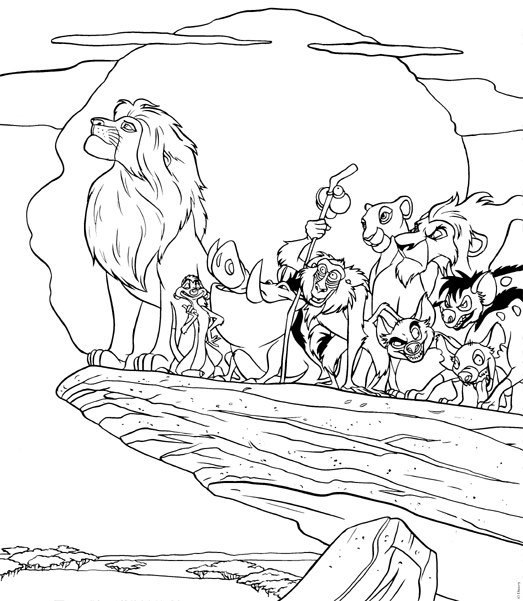 Lion King : Animal Coloring Pages