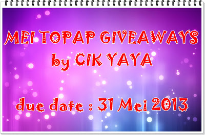 Mei topap giveaways by Cik Yaya