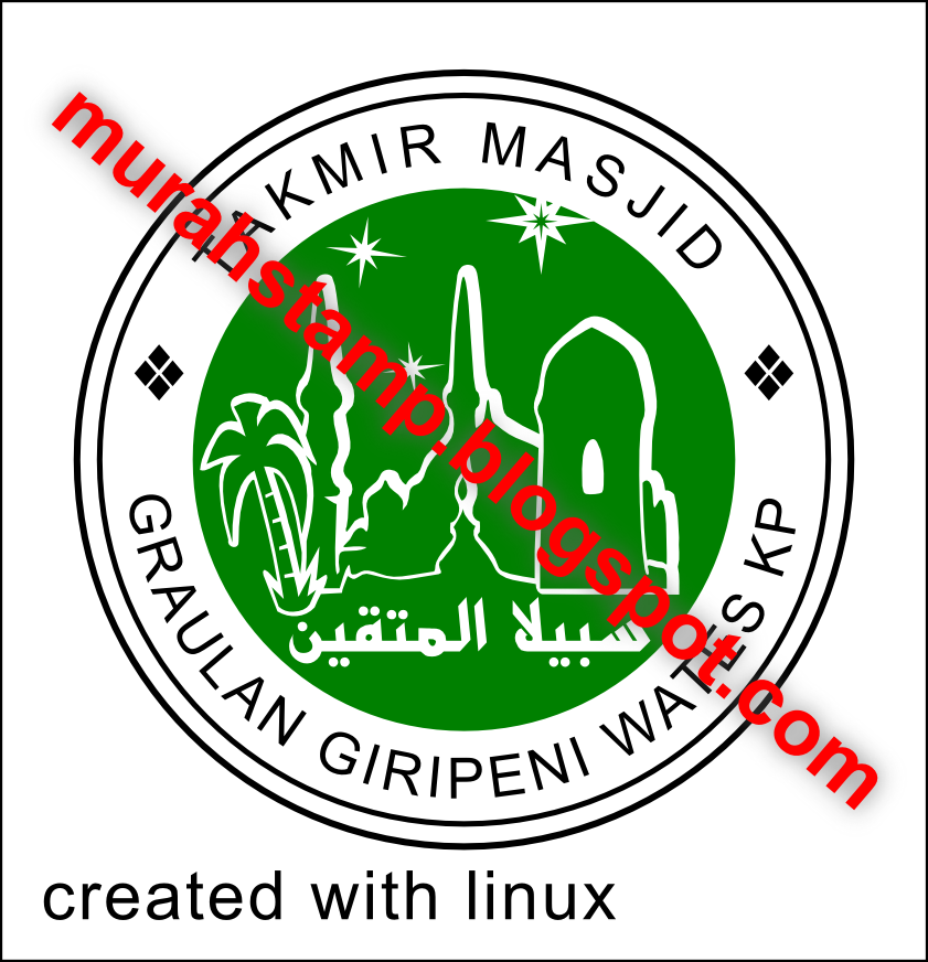 Linux Digital Stample CONTOH DESAIN  STEMPEL  WARNA