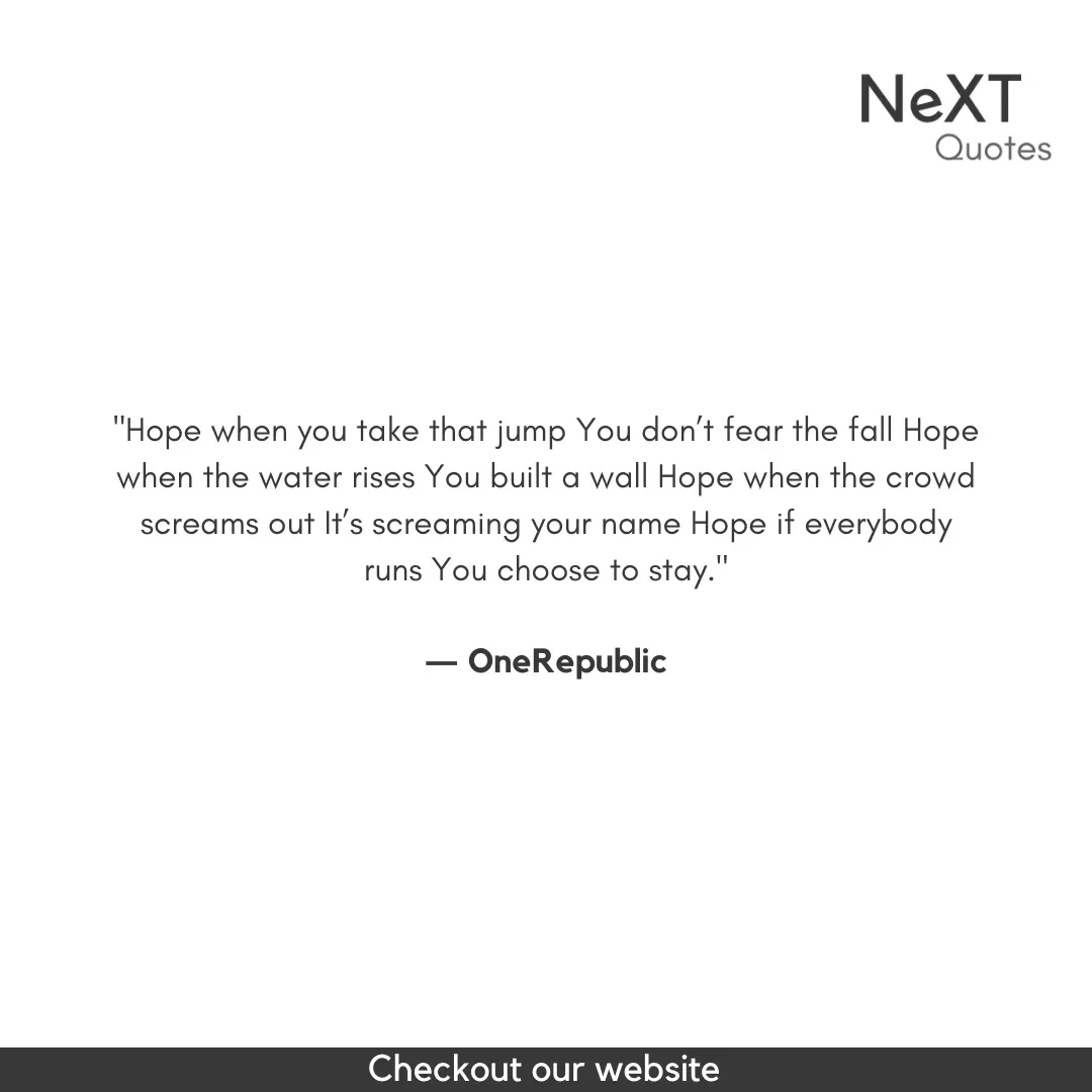 OneRepublic Quotes