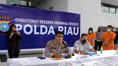 2 Tersangka Pencurian 1,3 M Uang Nasabah Diamankan Polda Riau