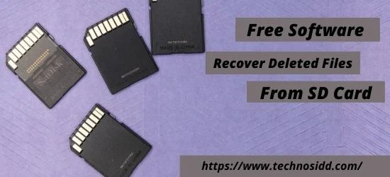 Free Software To Recover Deleted Files From SD Card