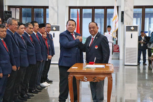 Gubernur Arinal Djunaidi Dilantik Sebagai Ketua Umum KONI Provinsi Lampung Masa Bakti 2023-2027