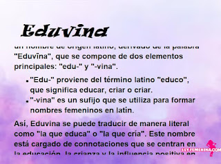 significado del nombre Eduvina