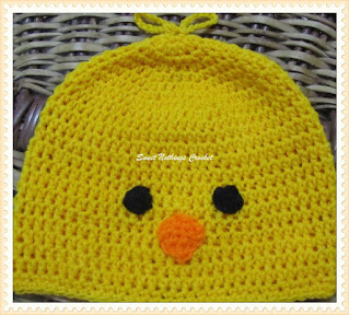 yellow baby bird cap