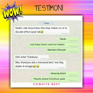 Testimoni Co-w Beauty Shape Drink