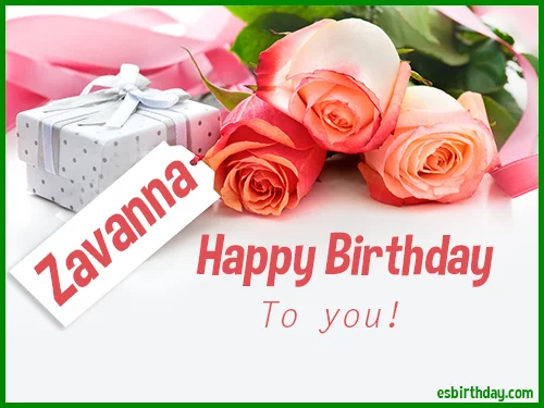 Zavanna Happy birthday