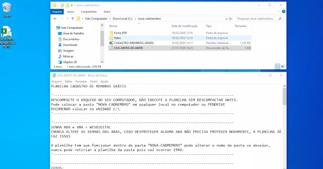 Como Instalar Planilha Cadastro de Membros Grátis