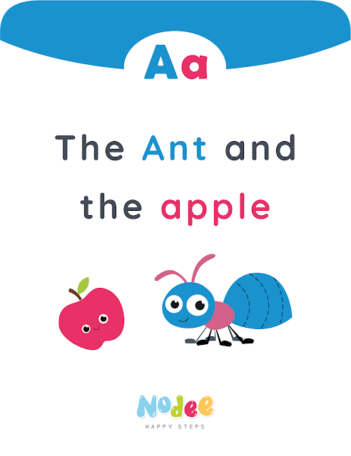 Short story - The ant and the Apple - Letter A story for preschoolers