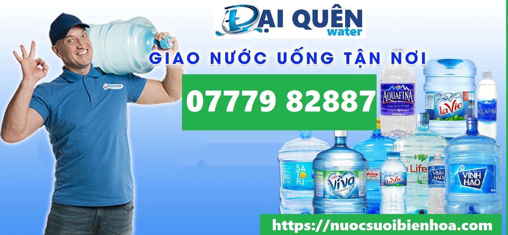 Giao nước uống tận nơi ở tại thành phố Biên Hòa, tỉnh Đồng Nai- ĐẠI QUÊN water 07779.82887