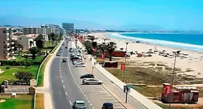 A view of Avenida del Mar, La Serena, Chile.