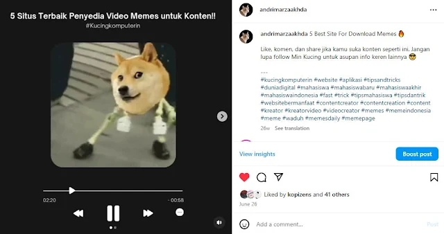 Contoh Penerapan Strategi Cross Posting