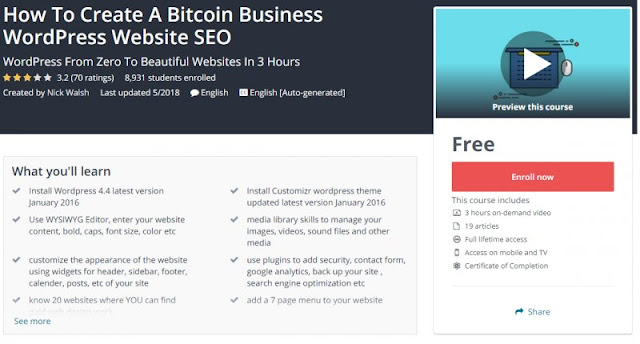 [100% Free] How To Create A Bitcoin Business WordPress Website SEO