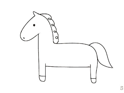[最も選択された] かっこいい 馬 イラスト 簡単 343671