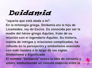 significado del nombre Deidamia