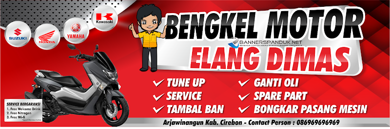 Ide Top 17+ Desain Banner Bengkel Motor Cdr