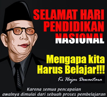 Ucapan Selamat Hari Pendidikan Nasional dalam  Bahasa  