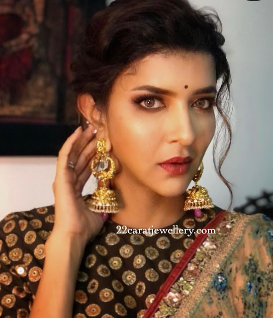 Lakshmi Manchu Heavy Jhumkas