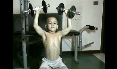 5 year-old with 6 pack