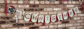 Handmade Christmas Banner MidnightCrafting.com