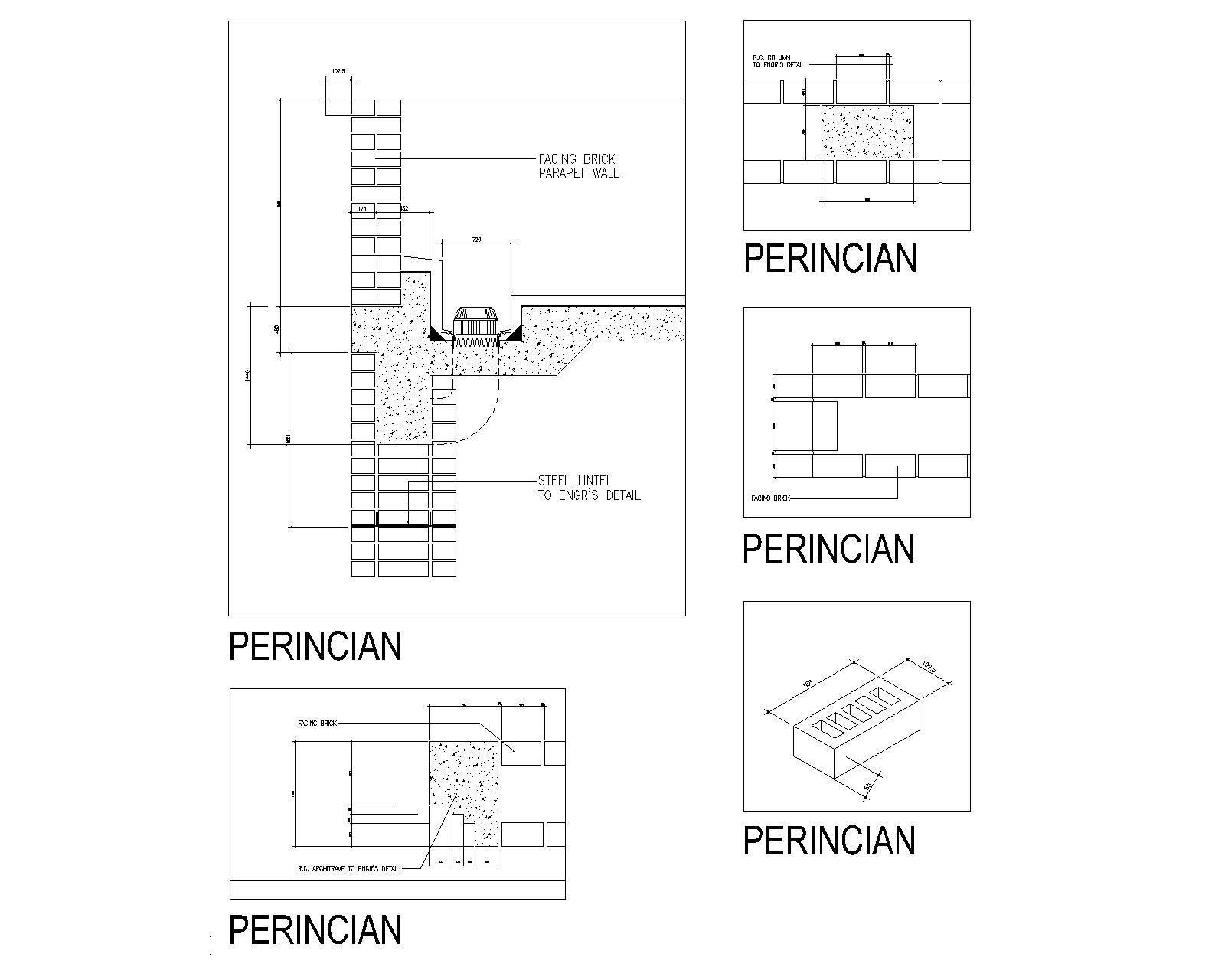 PERKHIDMATAN PELUKIS PELAN: ARCHITECTURE DETAIL DRAWING