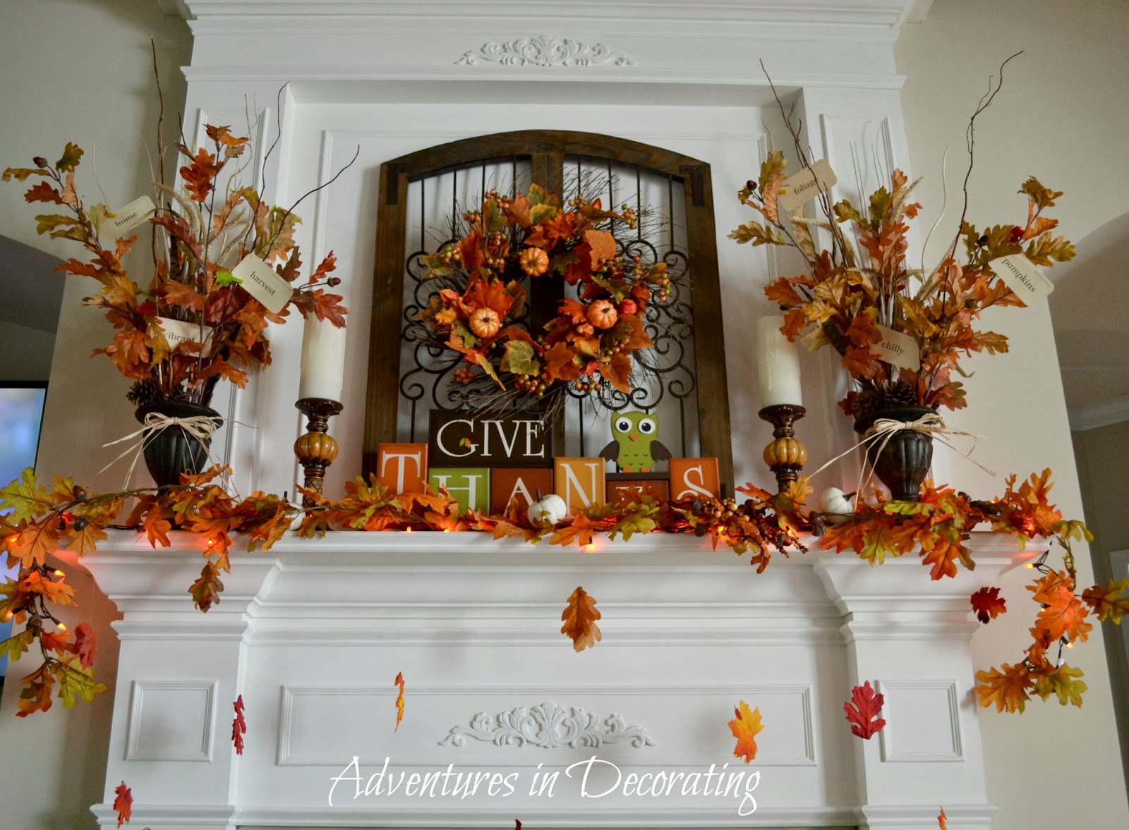 Adventures in Decorating: Our Fall Mantel