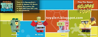 Burger King toys Spongebobs Truth or Square 2009 - Plankton, Mr Krabs, Gary, Jellyfishing Spongebob