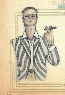 Tom Buchanan Illustration The Great Gatsby