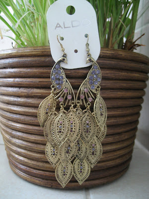 ALDO peacock earrings